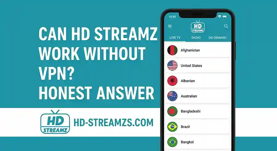 Can HD Streamz Work Without VPN