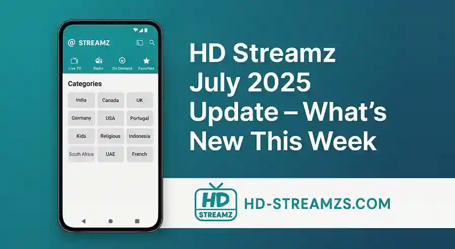HD Streamz July 2025 Update – What’s New This Week