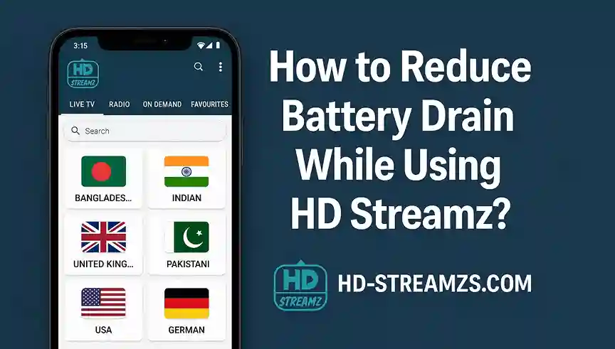 How to Reduce Battery Drain While Using HD Streamz
