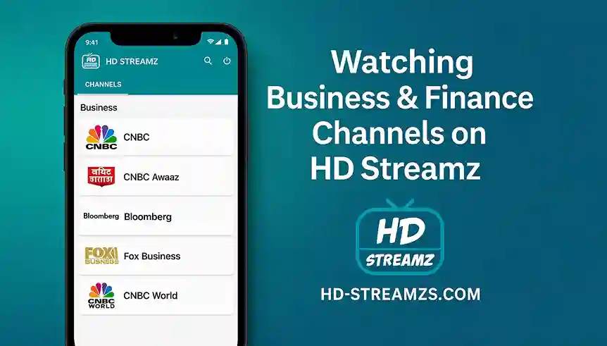 Watching Business & Finance Channels on HD Streamz